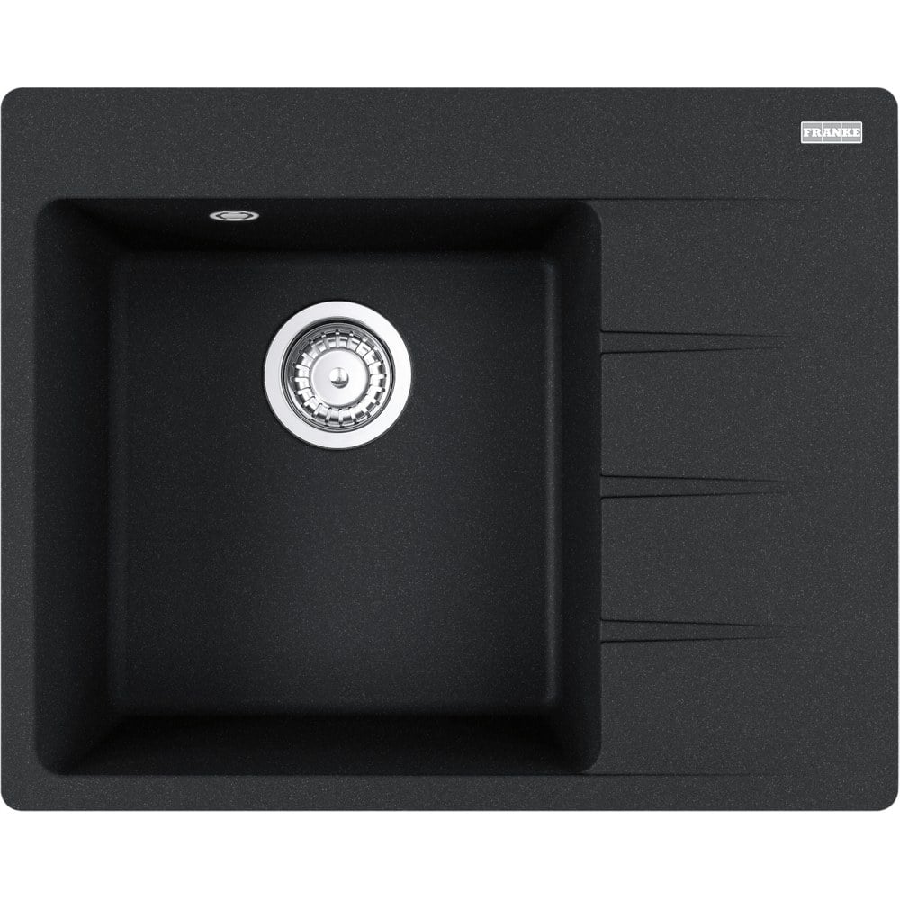Kitchen fragranite single sink Franke Centro CNG 611-62 TL/2 Onyx, left