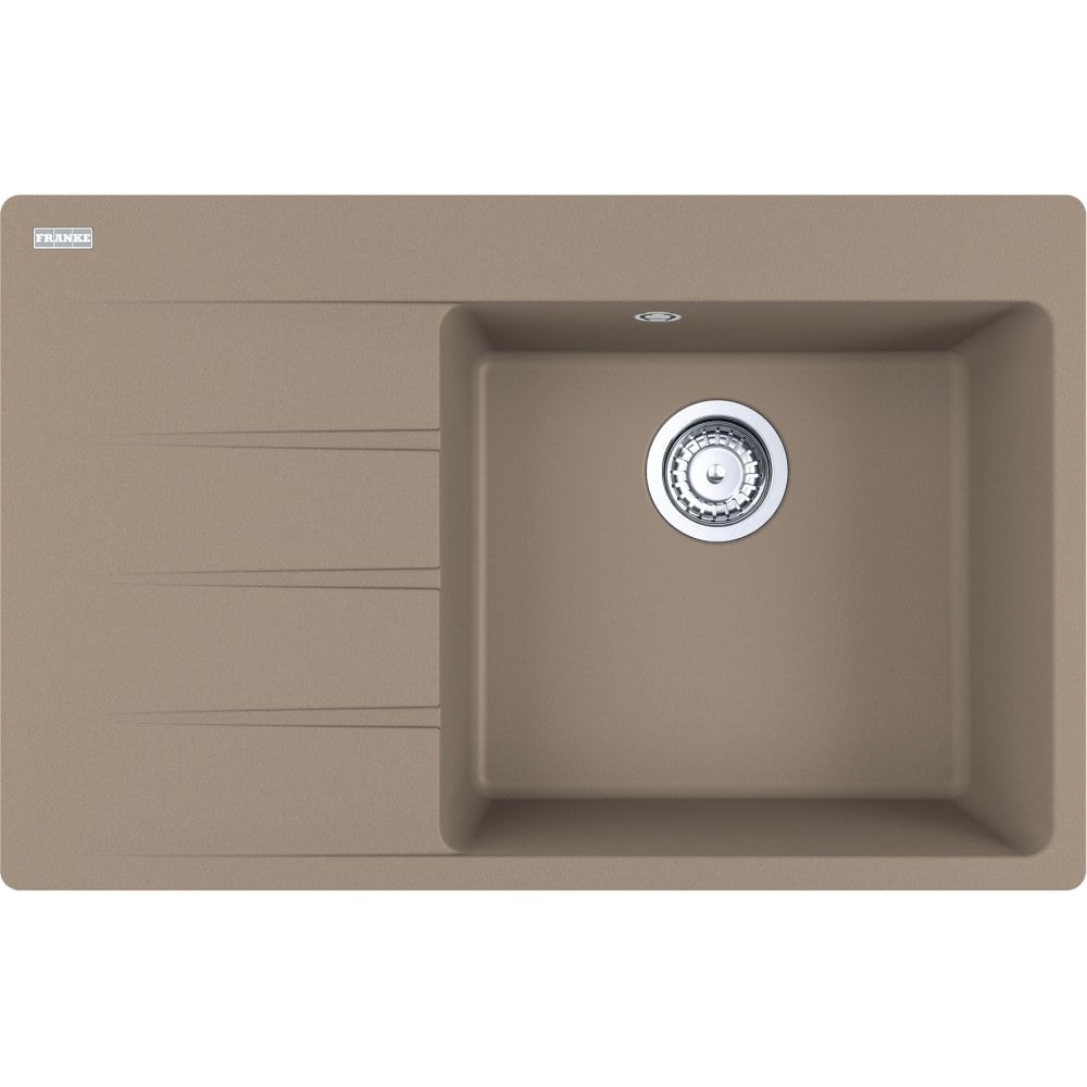 Kitchen fragranite single sink Franke Centro CNG 611-78 TL/7 Cashmere, right