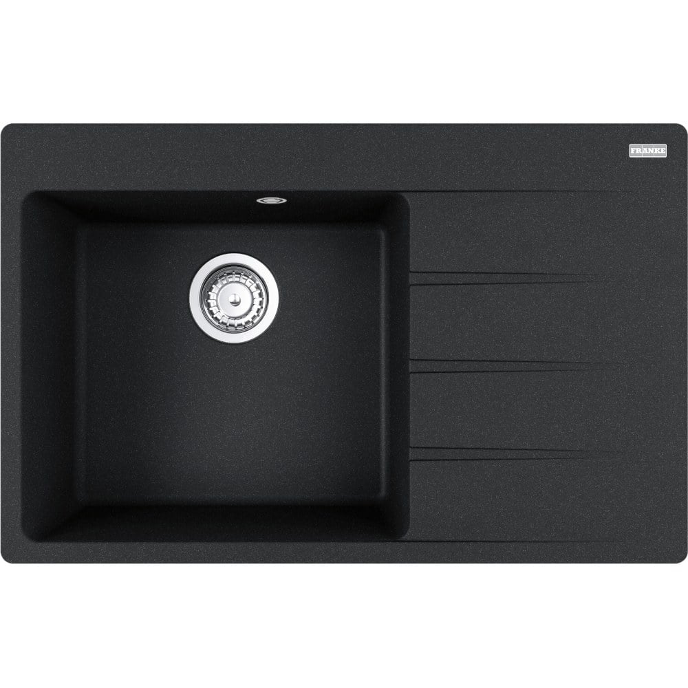 Franke Centro CNG 611-78 TL/2 Onyx kitchen fragranite single sink, left