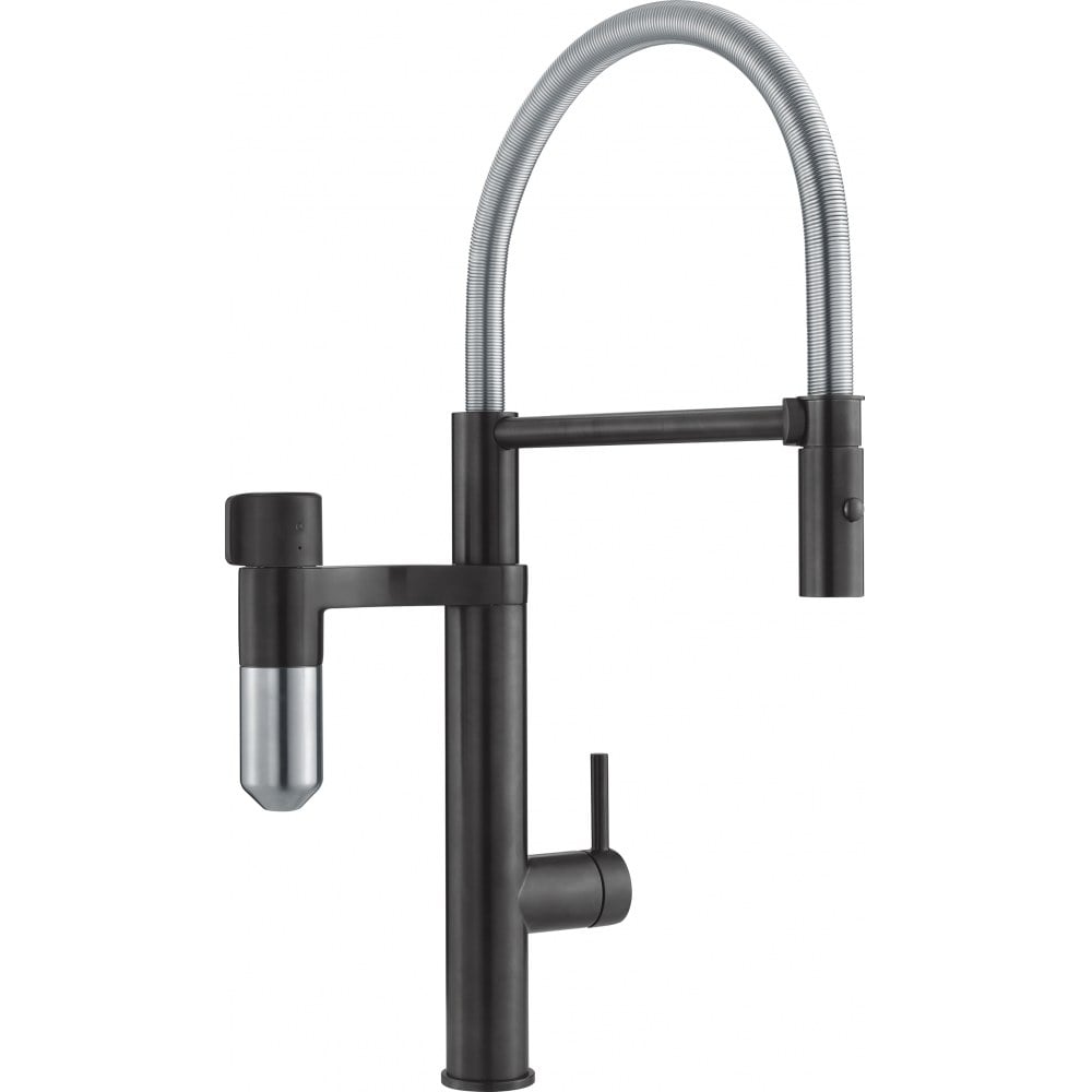Kitchen tap Franke Vital Tap Matte black/stainless steel, shower/flow