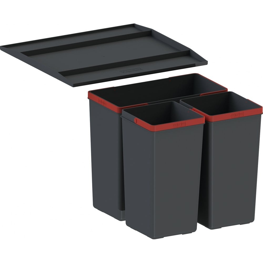 EASYsort 450-1-2, for pantry, 1x 14,5 L + 2x 7,5 L