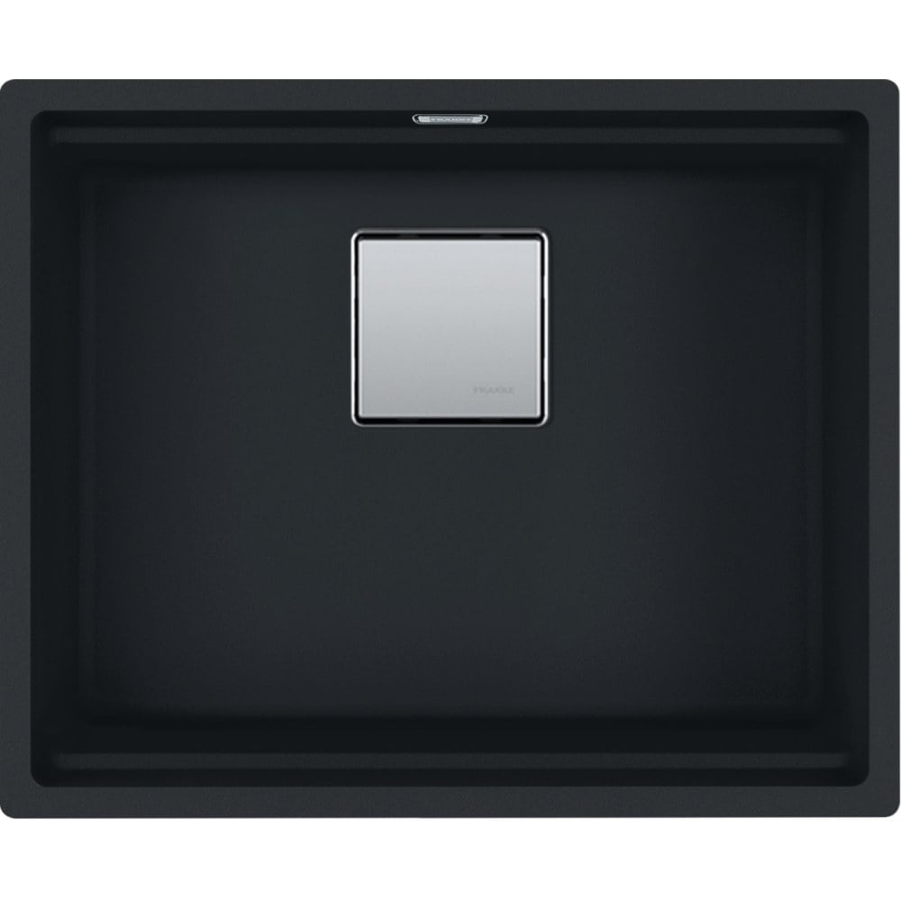 Granite single‑basin sink Franke Kubus 2 KNG 110‑52 matte black