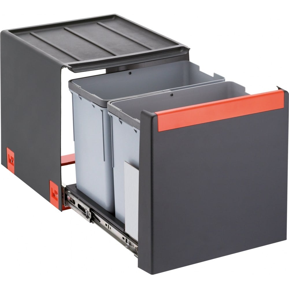 Cube 40 manual pull‑out, 2 baskets, 14 L