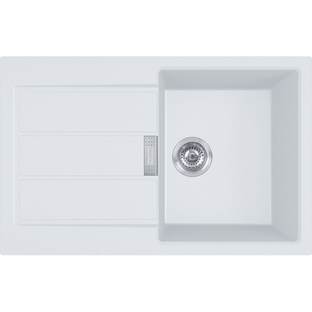 Kitchen tectonite single‑basin sink Franke Sirius S2D 611‑78 White