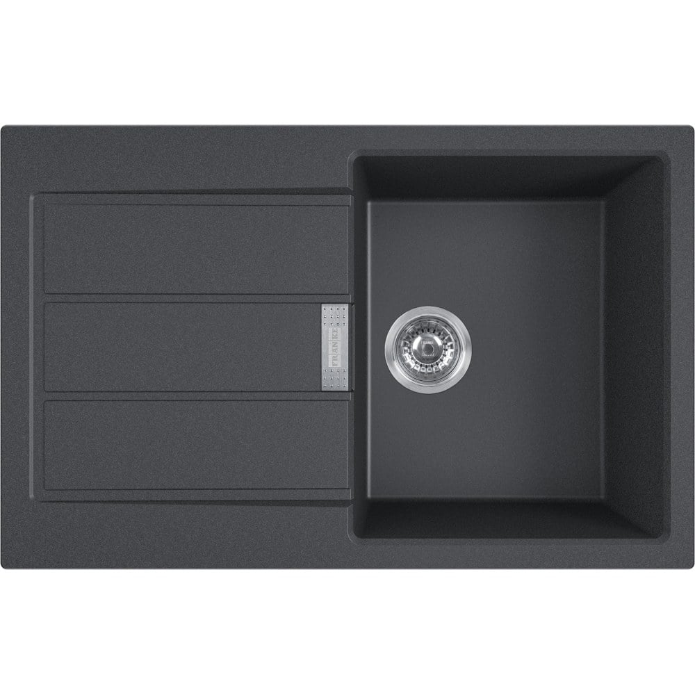 Kitchen tectonite single sink Franke Sirius S2D 611-78 Black