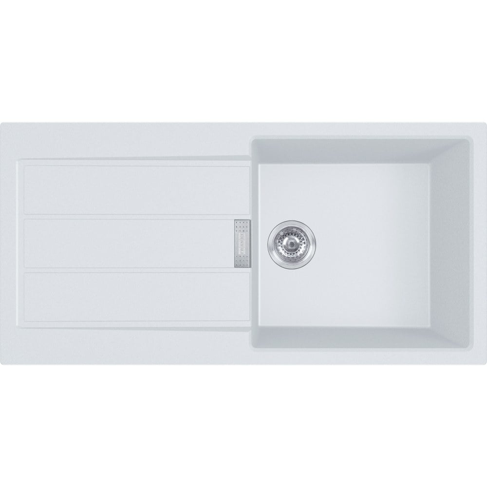 Tectonite kitchen single sink Franke Sirius S2D 611-100 White