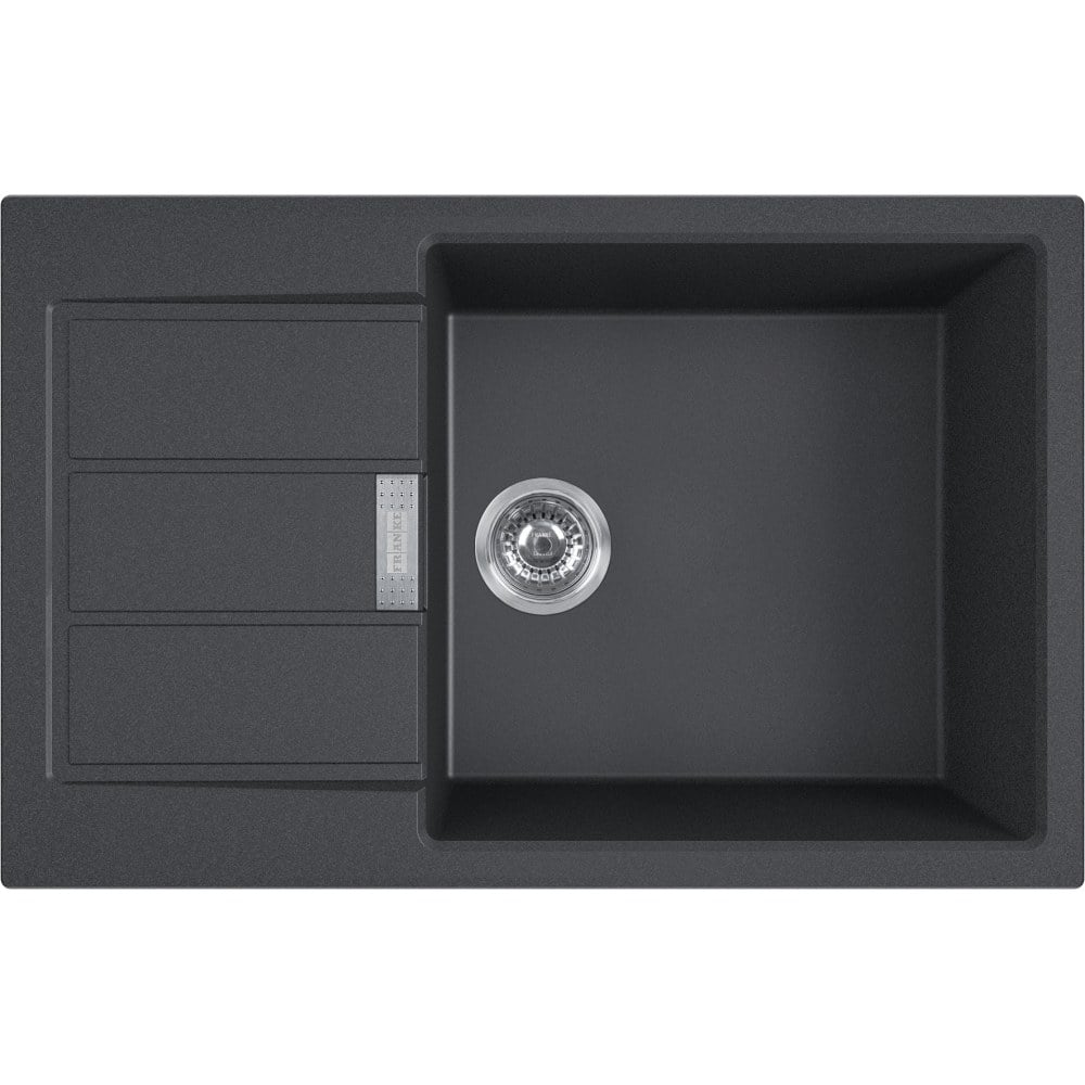 Kitchen tectonite single sink Franke Sirius S2D 611-78 XL Black