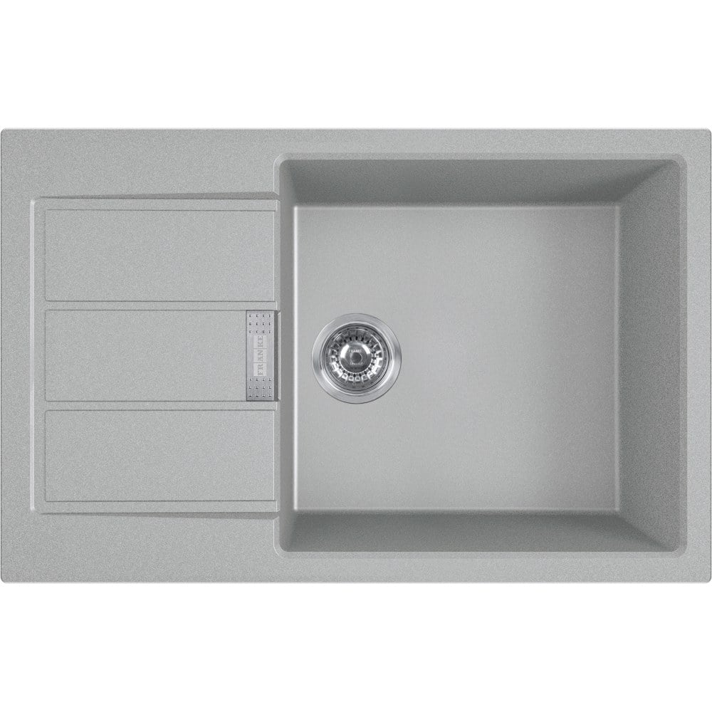 Tectonite kitchen single‑basin sink Franke Sirius S2D 611‑78 XL in Grey
