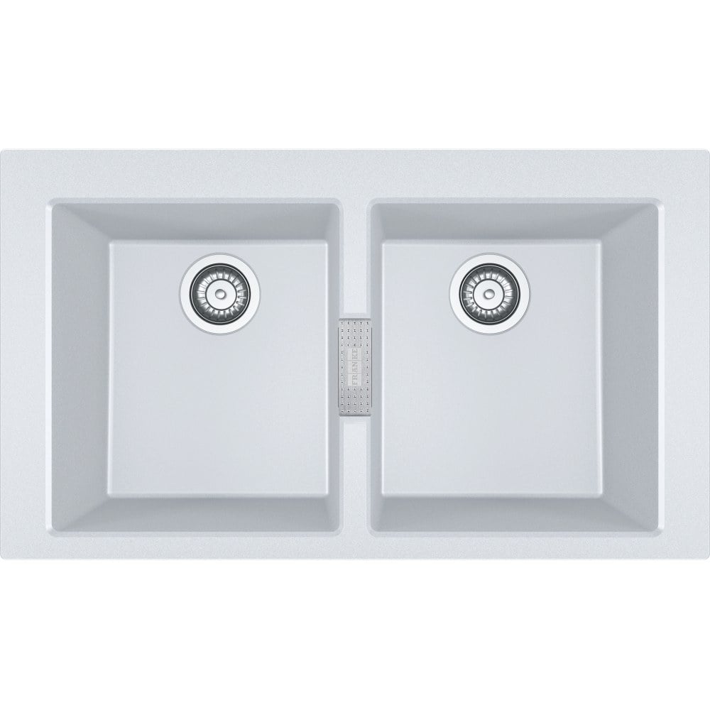 Kitchen tectonite double sink Franke Sirius S2D 620-86 White
