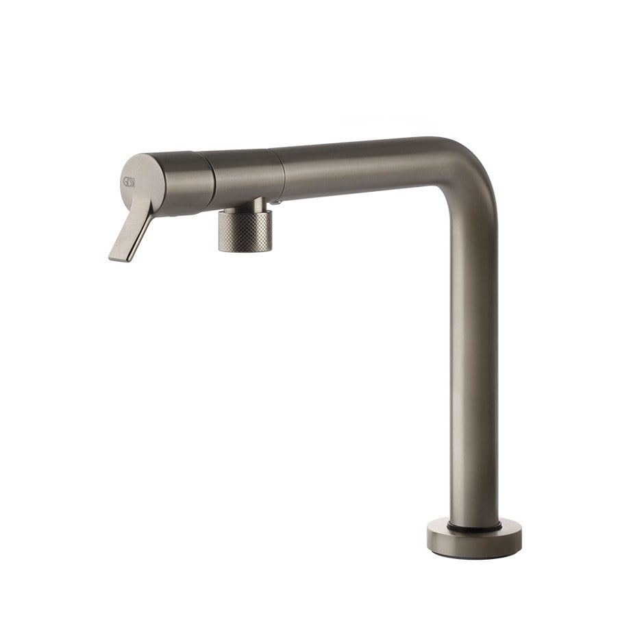 Kitchen tap Gessi with a swivel spout 60071-149 29,4 cm from the Su&Giù Finox Brushed Nickel collection