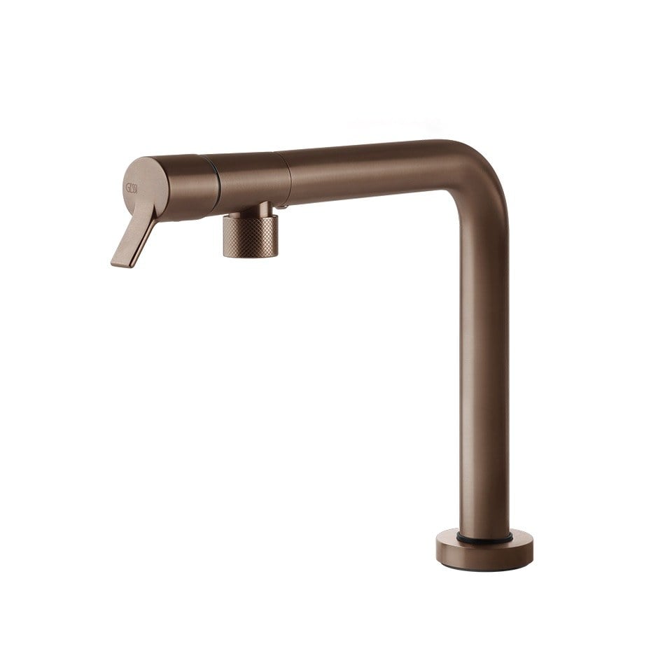 Kitchen tap Gessi with a swivel spout 60071-708 29,4 cm from the Su&Giù Copper Brushed PVD collection