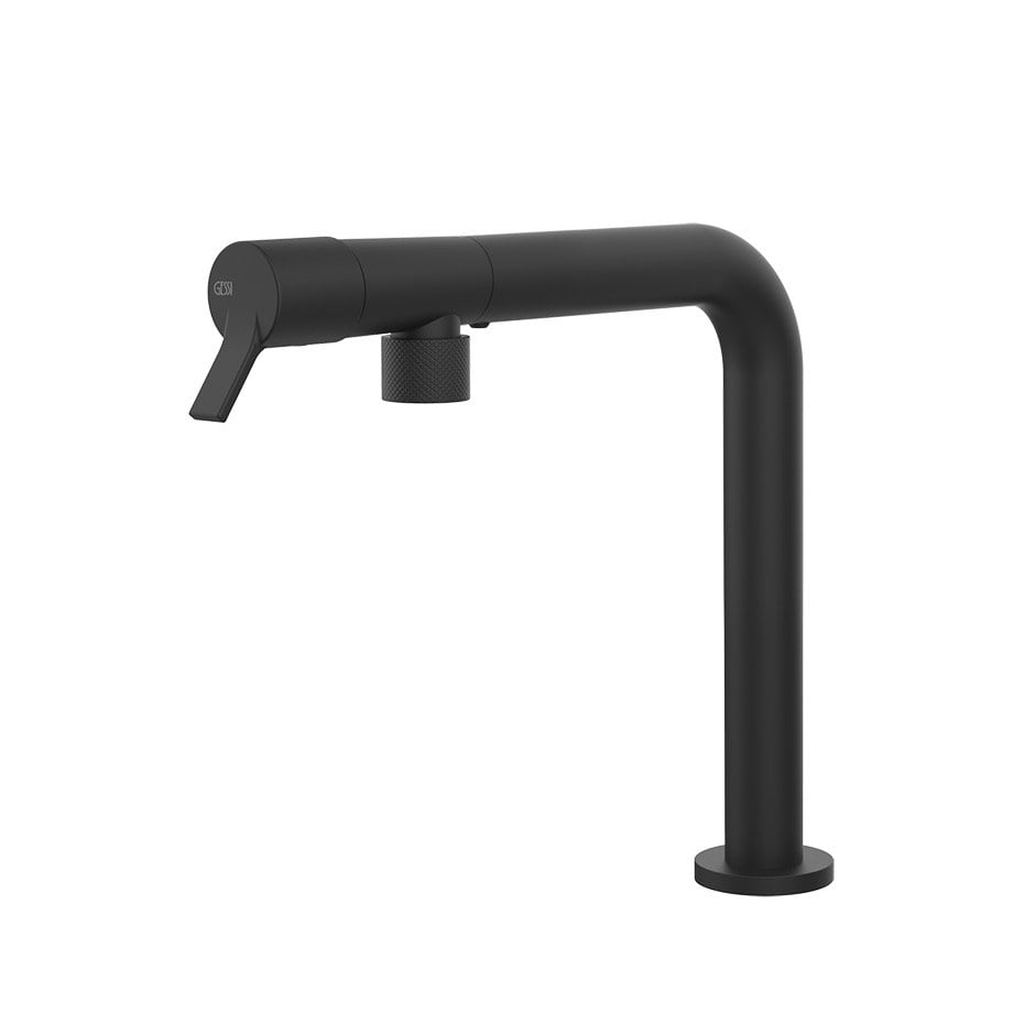 Kitchen tap Gessi with swivel spout 60073-299 27,7 cm from the Fisso Matte Black collection