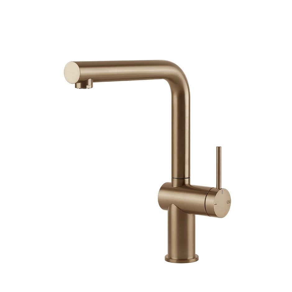 Kitchen multifunctional tap Gessi 60431-726 29,6 cm Warm Bronze Brushed PVD