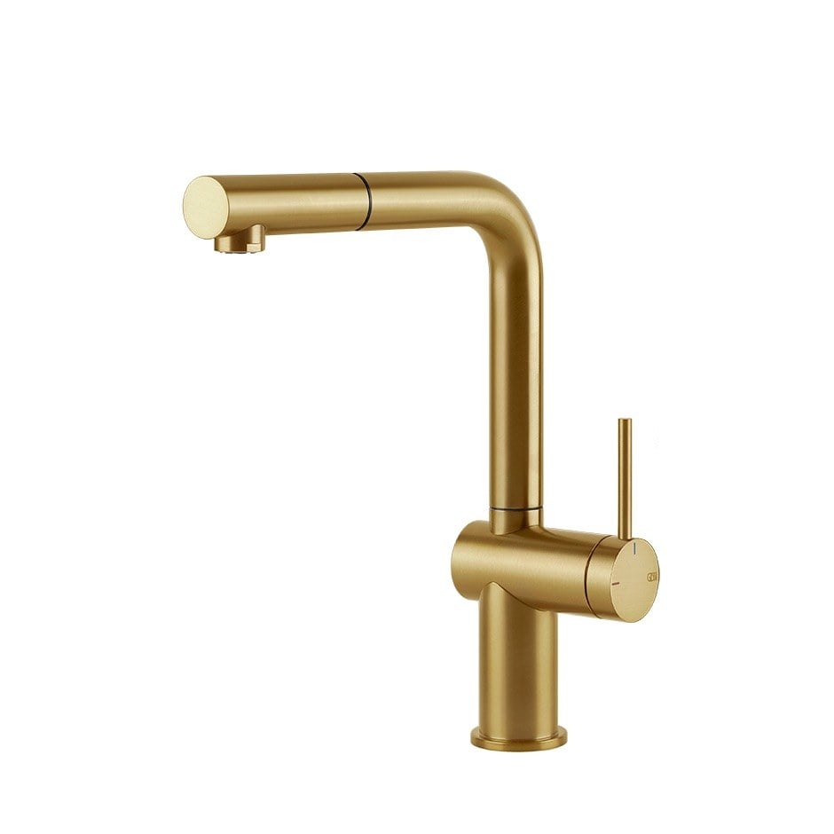 Kitchen tap Gessi 60433-716 29,3 cm from the Inedito Gold Brushed PVD collection