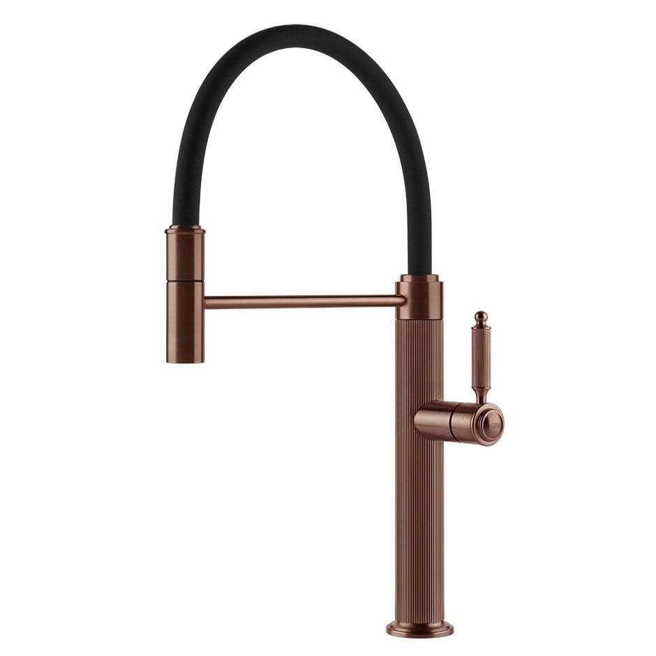 Kitchen tap Gessi Semi-Pro from the Venti20 collection 60634 708 Copper Brushed Pvd