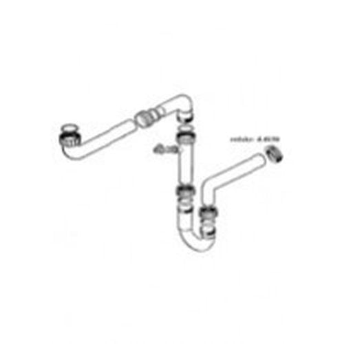 Space-saving siphon