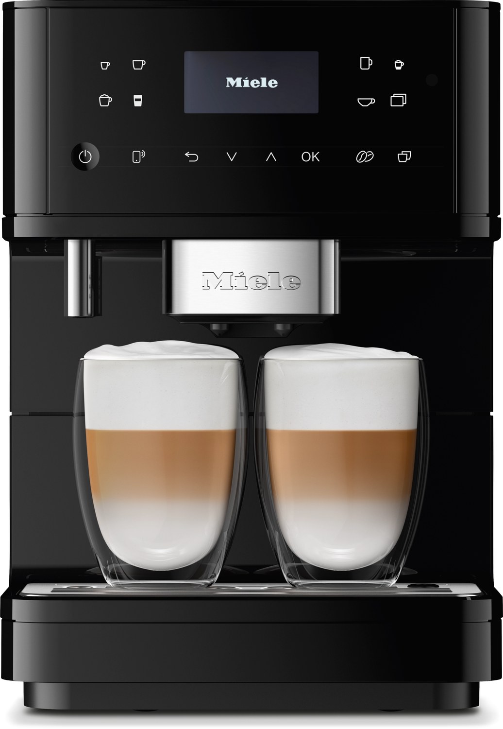 Freistehende Kaffeemaschine Miele CM6160obsidiančerná
