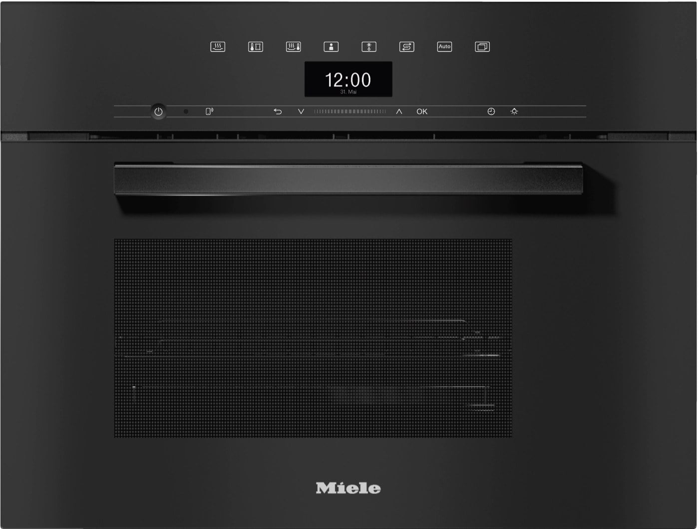 Einbau-kompakter Dampfbackofen Miele DG7440-SW Obsidian schwarz