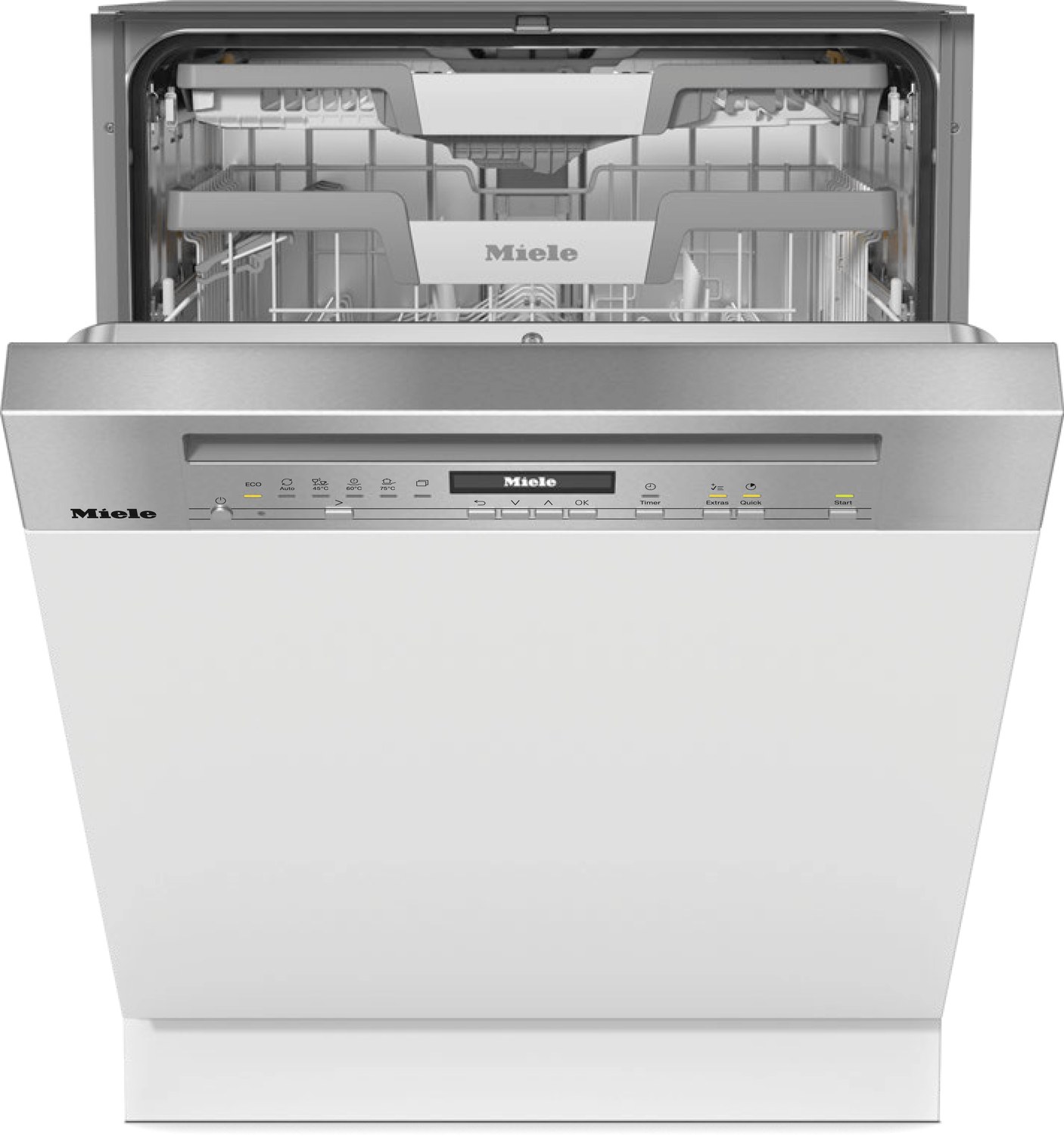 Einbau-Geschirrspüler mit Panel Miele G 7040 SCi AutoDos Edelstahl CleanSteel