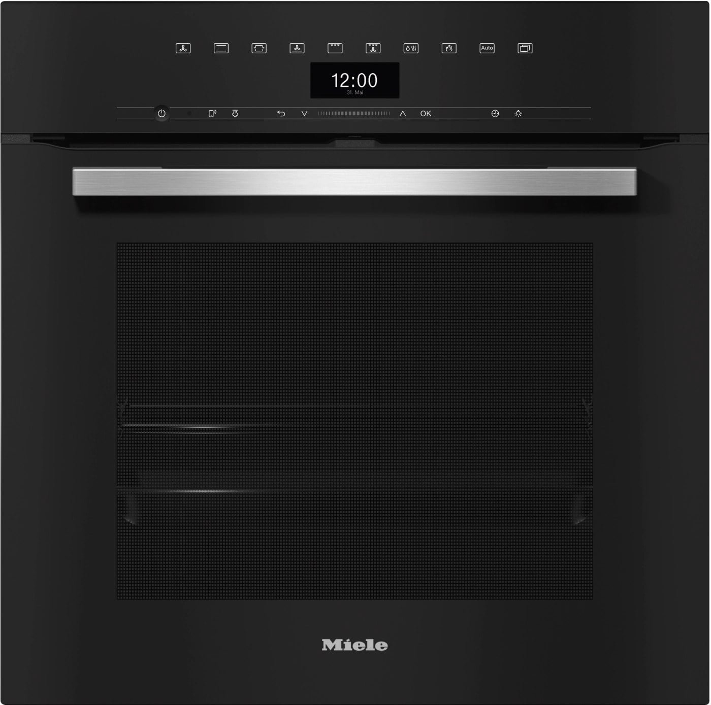 Einbau-Backofen Umluft Miele H7365BP Obsidian schwarz
