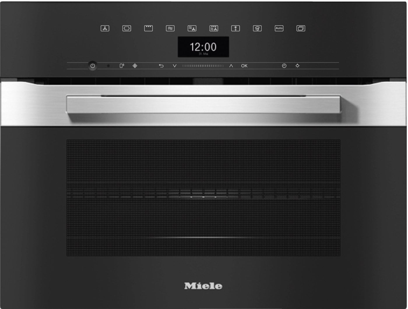 Compact oven with microwave Miele H7440BM Stainless Steel CleanSteel