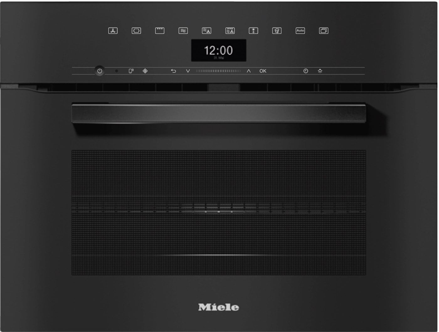 Kompakte Backofen mit Mikrowelle Miele H7440BM Obsidian schwarz