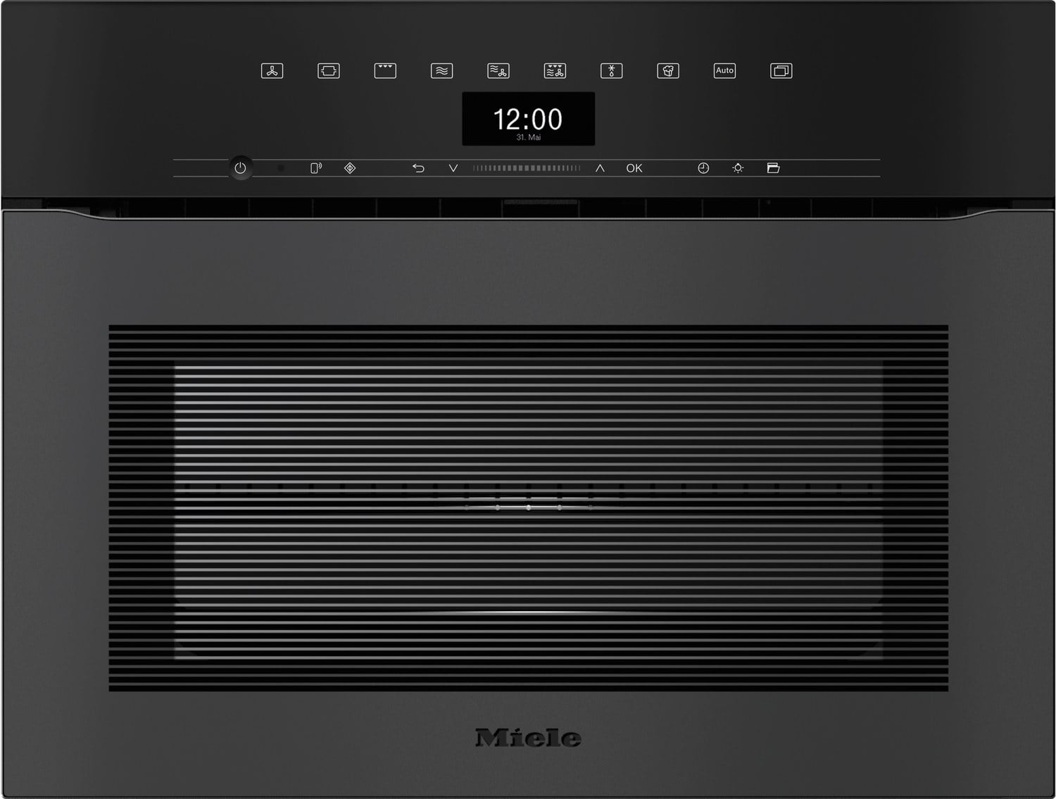 Kompakter Backofen Miele H 7440 BMX Schwarz matt