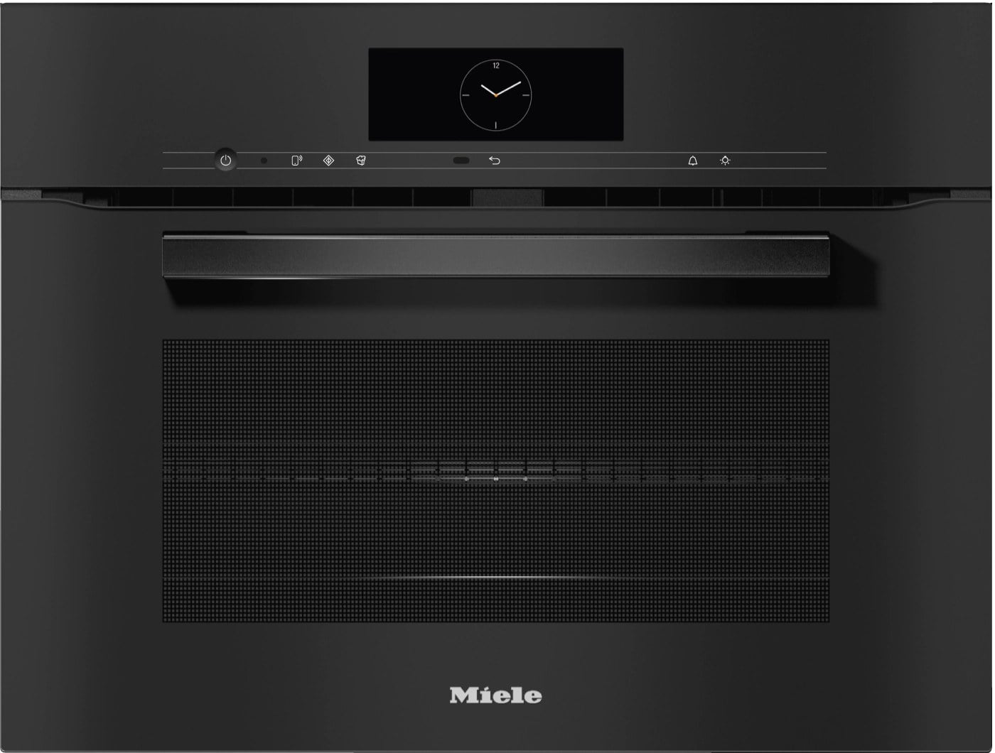 Kompakter Backofen mit Mikrowelle Miele H7840BM Obsidian Schwarz