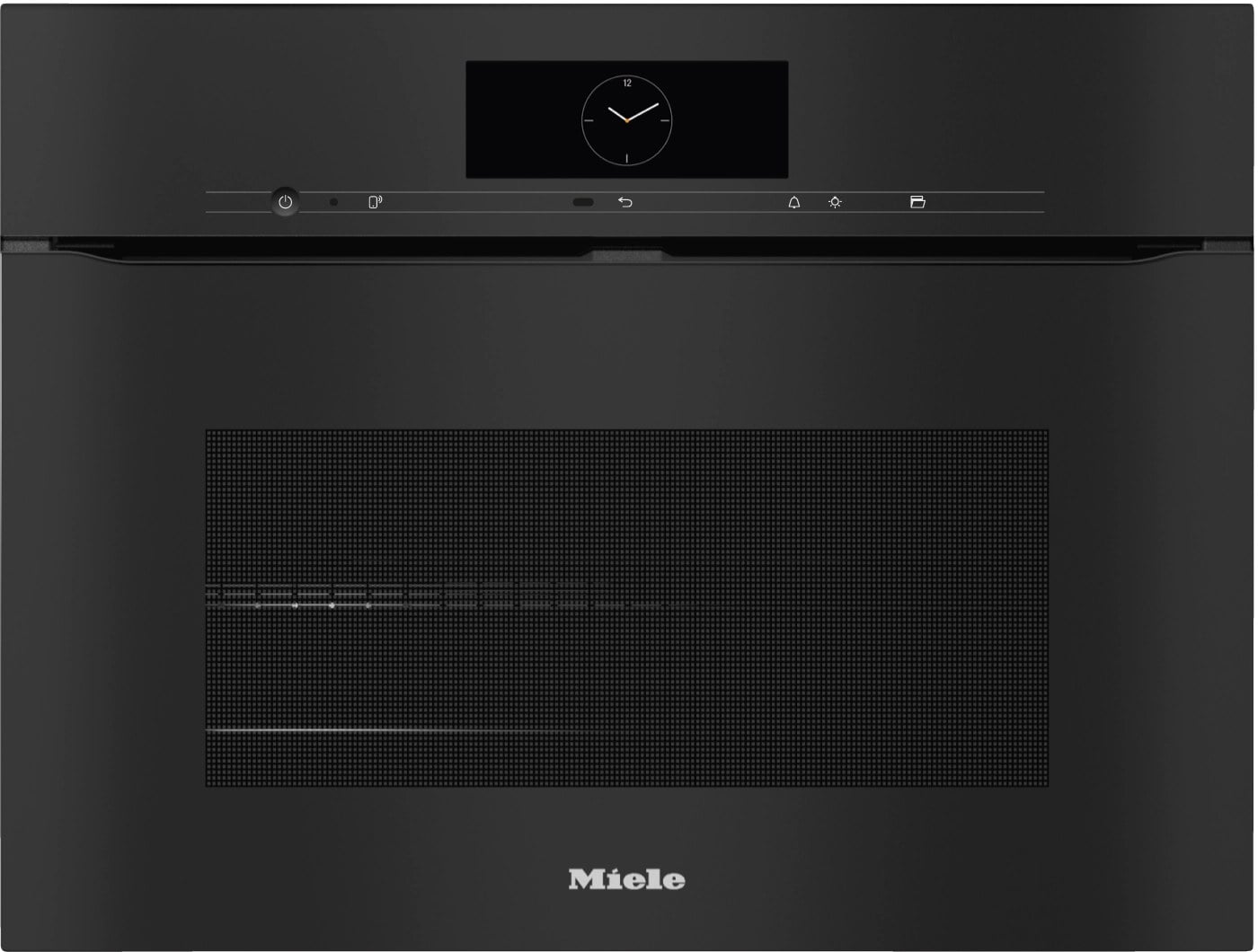 Kompakte Backofen ohne Griff Miele H7840BPX Obsidian schwarz
