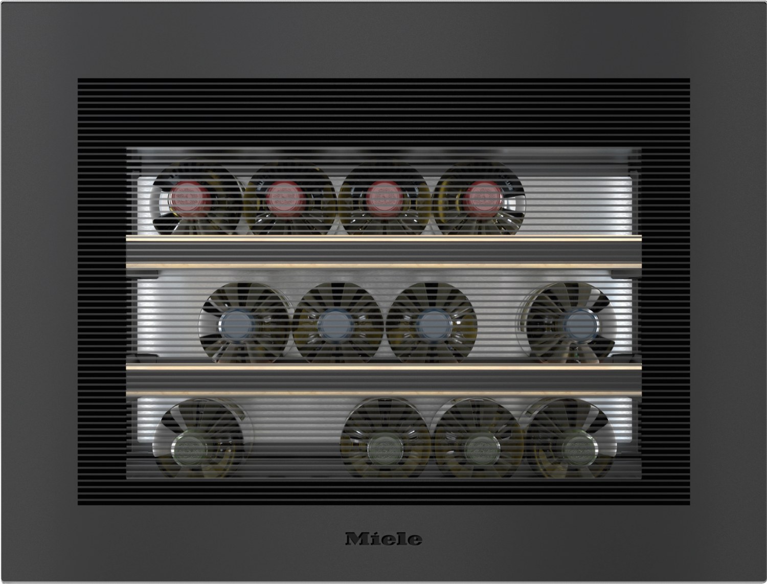 Einbau‑Vinothek Miele KWT 7112 iG 125 Gala Ed. schwarz matt