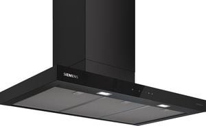Chimney steam extractor hood 90 cm Siemens LC97BDN65 black