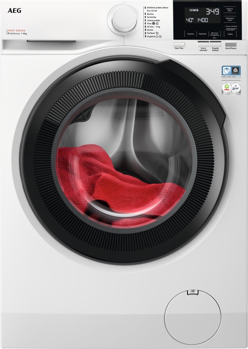 Pre‑loaded washing machine AEG LFR61944BC 6000 ProSense®