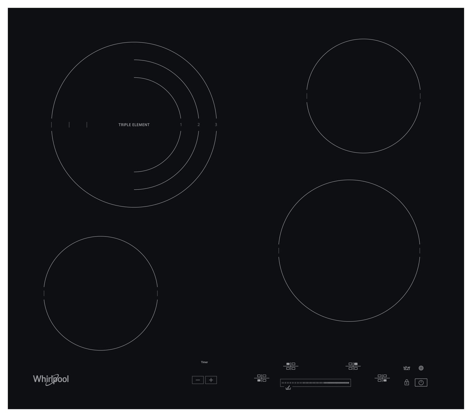 Glass‑ceramic hob Whirlpool AKT 8900 BA