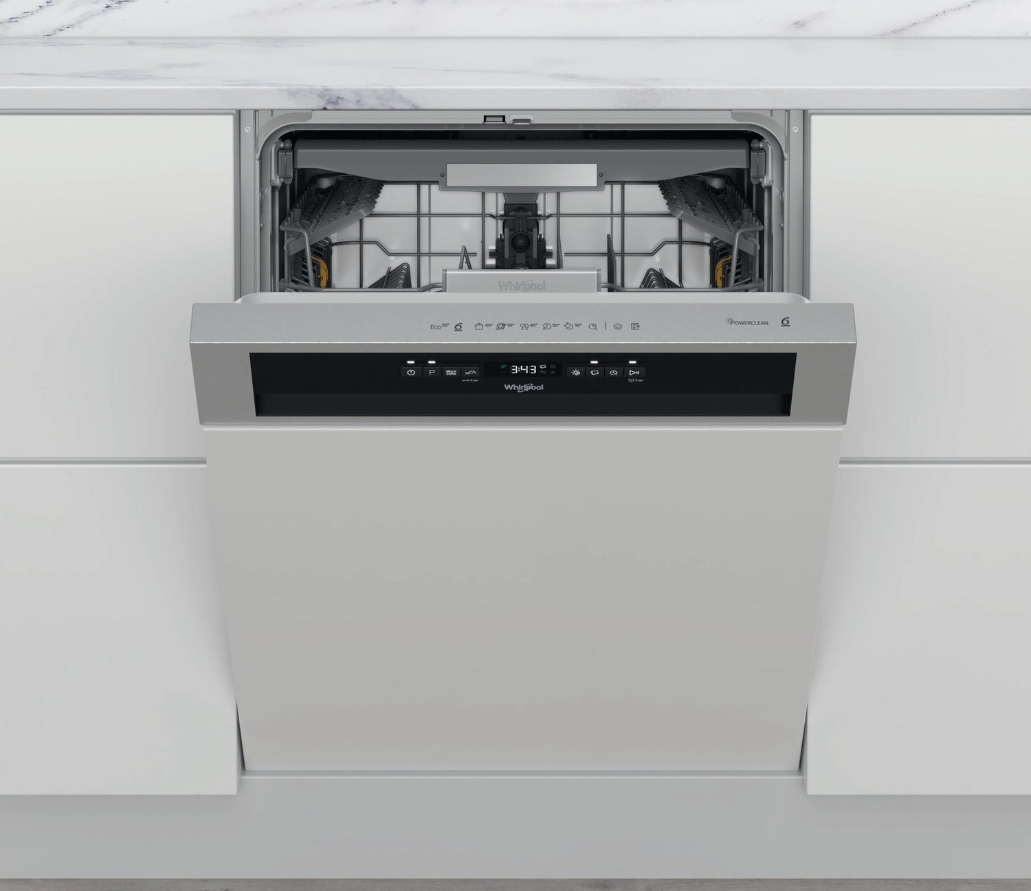 Vollintegrierter Geschirrspüler Whirlpool WBO3T133PFX