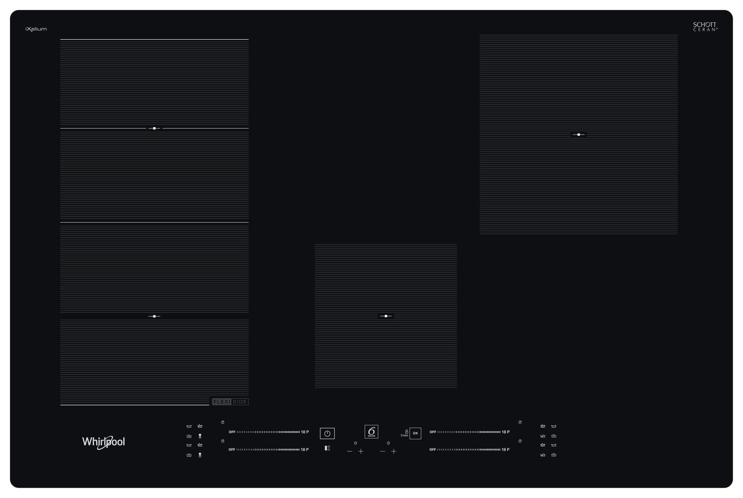 Induction hob Whirlpool WFS0377NE/IXL
