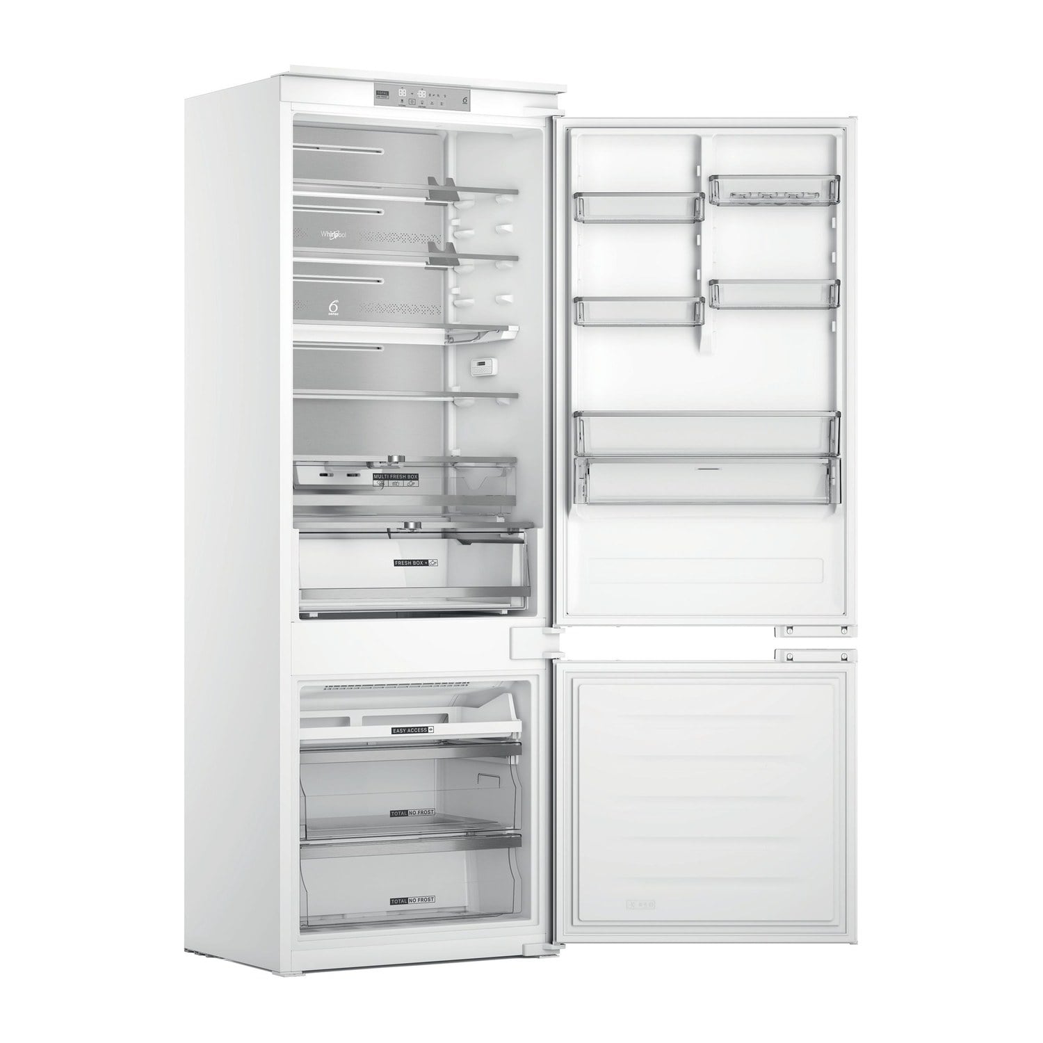 Built‑in fridge with freezer Whirlpool WHSP70T241P