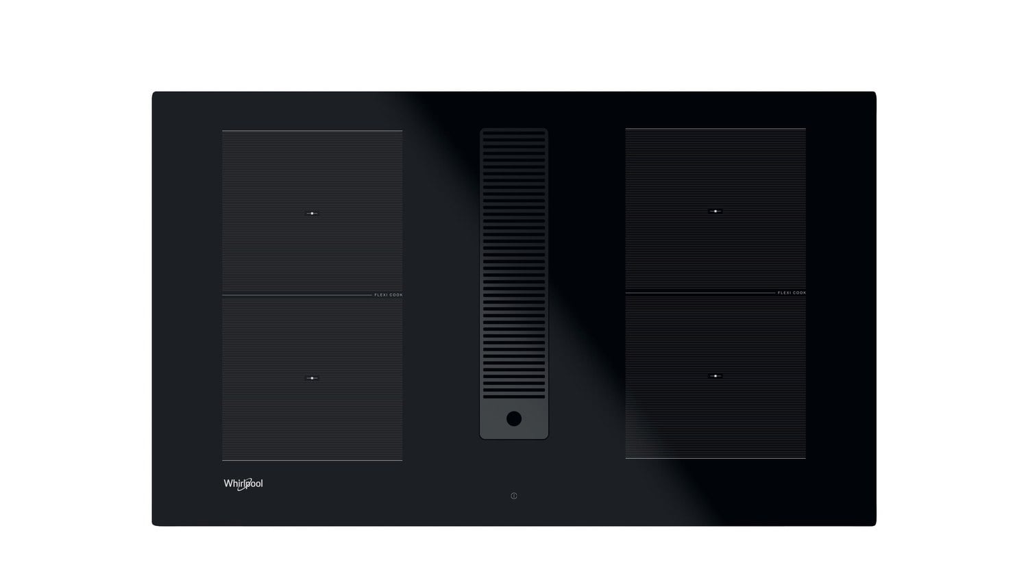 Induction hob Whirlpool with integrated steam extractor hood - WVHF83BB