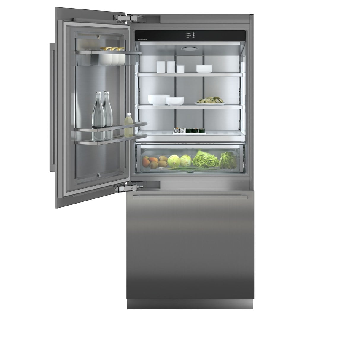 Einbau- kombinierter Kühlschrank mit Gefrierschrank Liebherr MONOLITH ECBNdi 9971 (links