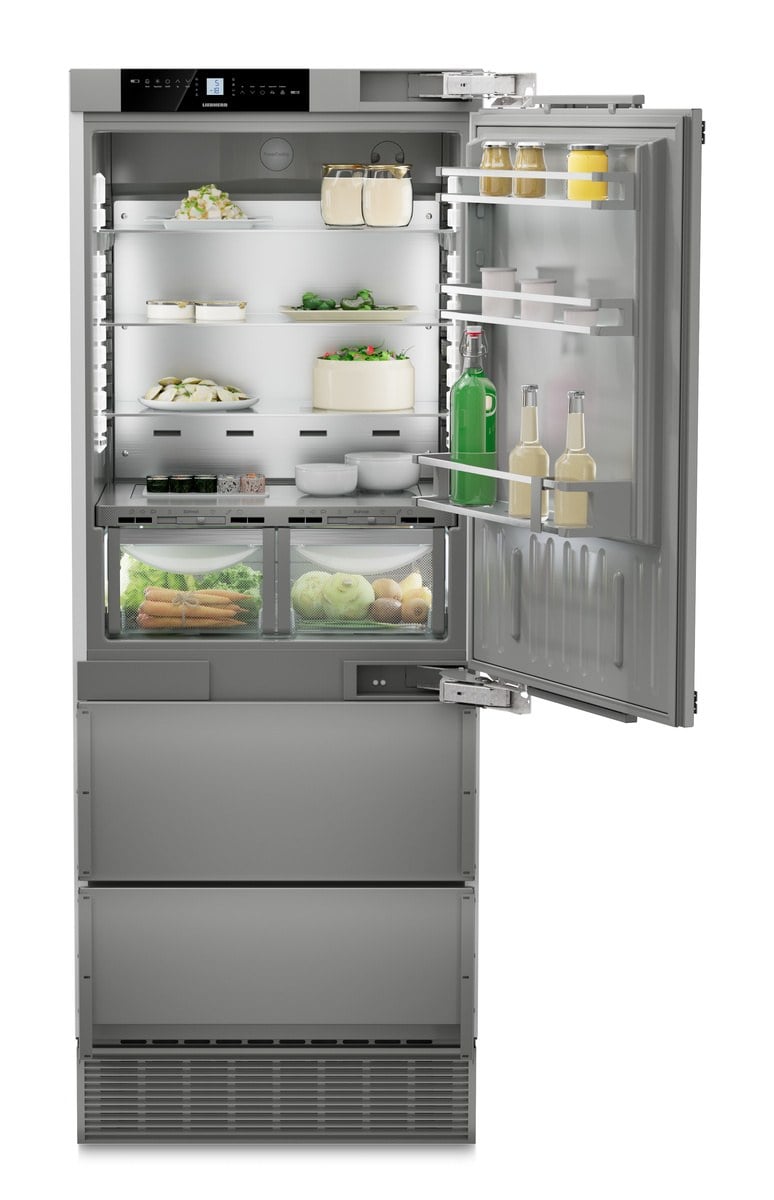 Einbau‑Kombikühlschrank Typ Frensch-Door mit Gefrierschrank, PANTY VPRAVO LIEBHERR ECBNe 7870 - 001