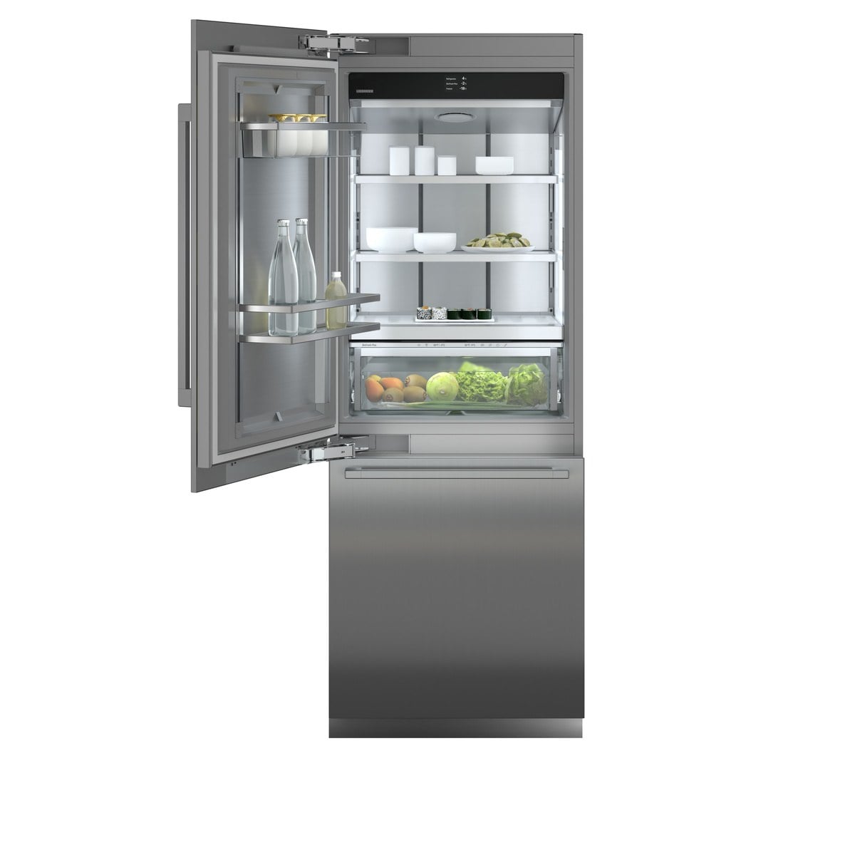 Einbau- Kombikühlschrank mit Gefrierschrank Liebherr MONOLITH ECBNei 9771 (links)