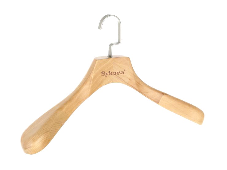 Herren‑Kleiderbügel für Anzug, hellbraun (Buche)