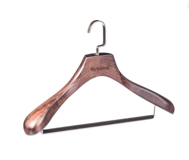 Herren‑Kleiderbügel für Anzug, braun (Buche)
