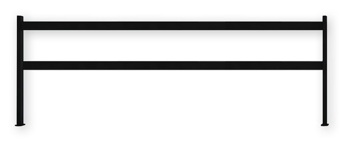 Doppelte Stange 1200 mm für den Organizer für die Insel HANG‑TOP, schwarz