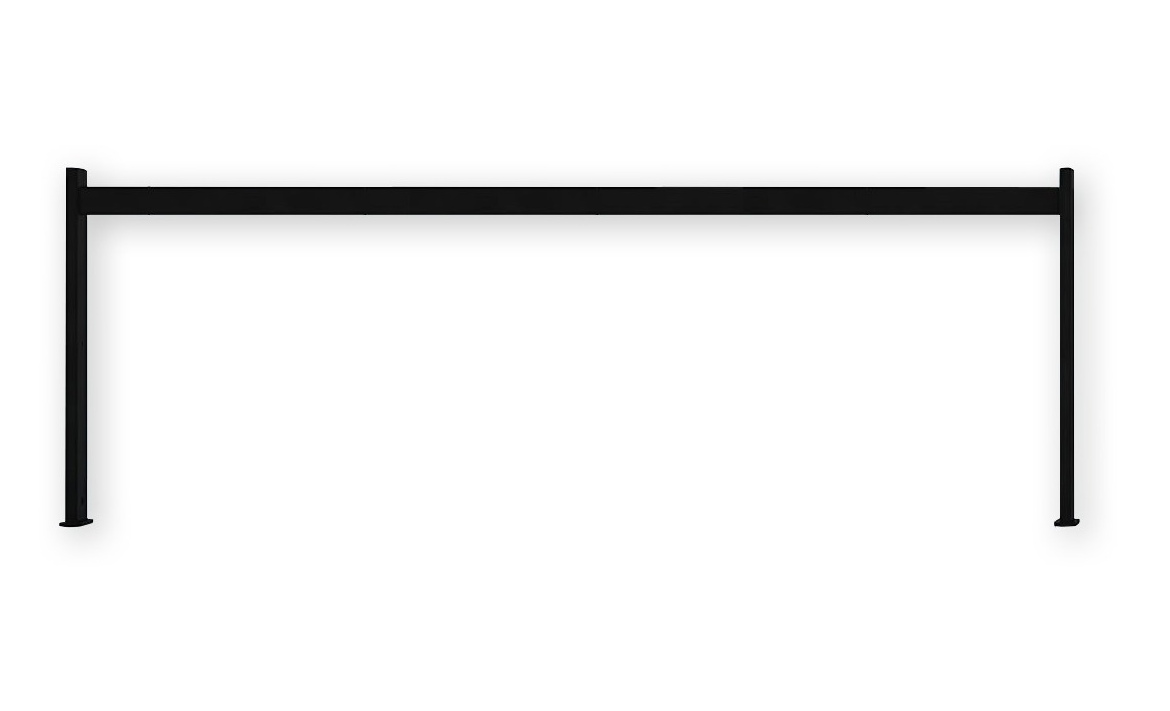 Beleuchtete Stange 1200 mm für den Organizer für die Insel HANG‑TOP, schwarz