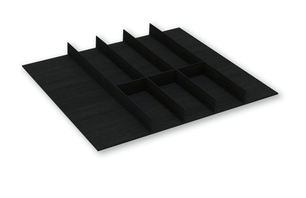 Drawer insert 600, Jasan, black, 518x472x41,6mm
