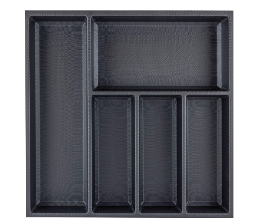 Agoform Sky drawer organizer + set of dividers, carcass width 550 mm, black plastic