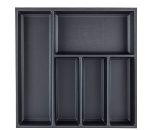 Sky Kristall softTouch drawer + 1 divider, carcass width 600 mm, depth 550 mm, black