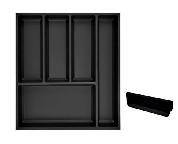 Sky Kristall softTouch sideboard + 1 divider, carcass width 500 mm, deeper 550 black