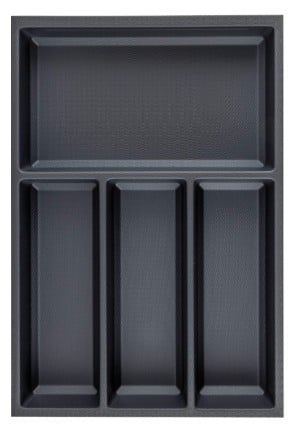 Drawer Sky Kristall softTouch + 1 divider, carcass width 400 mm, depth 550 black