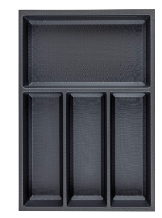 Sky Kristall softTouch drawer + 1 divider, carcass width 400 mm, black